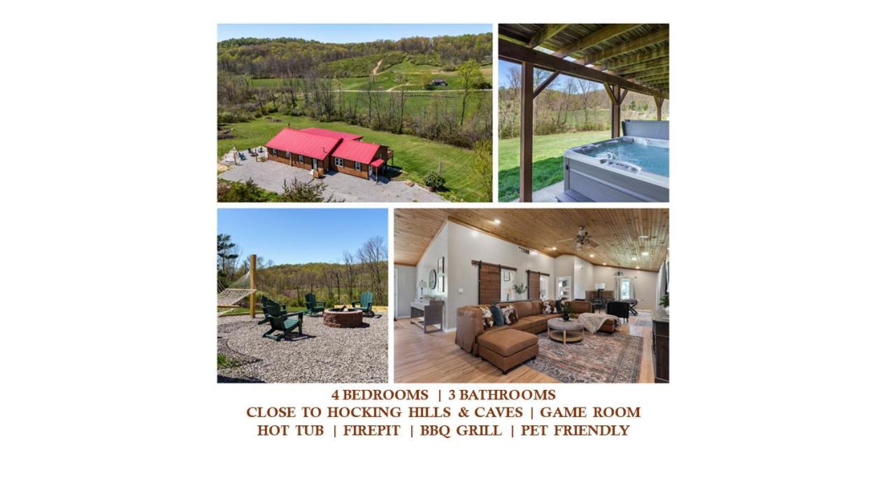 Spacious Cabin Near Hocking Hills And Caves With Hot Tub And Firepit Laurelville Dış mekan fotoğraf